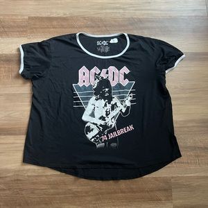 AC/DC Black  Graphic T-Shirt